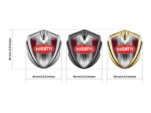 Bugatti Emblem Silikon Abzeichen Moderner Look High-End Stil